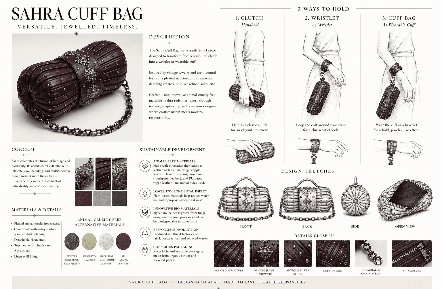 Sahra cuff bag, portfolio item 3