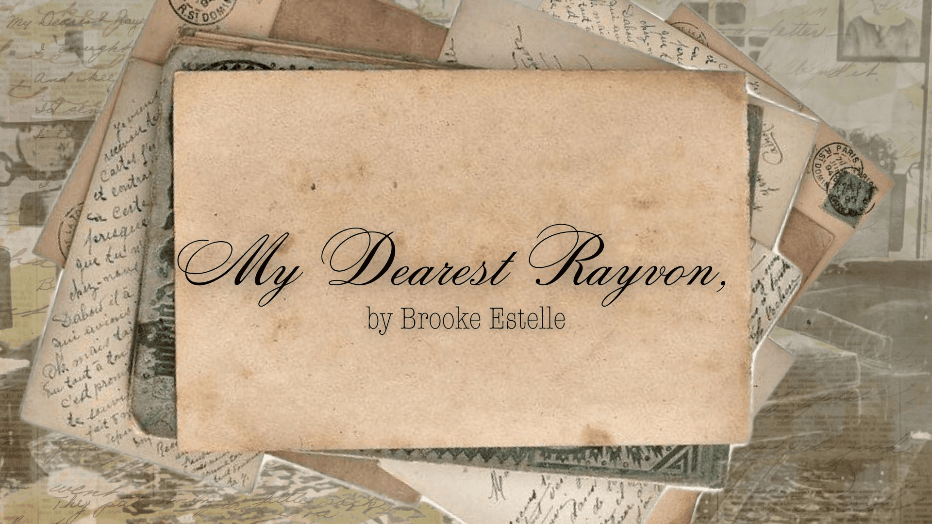 My Dearest Rayvon,, portfolio item 1