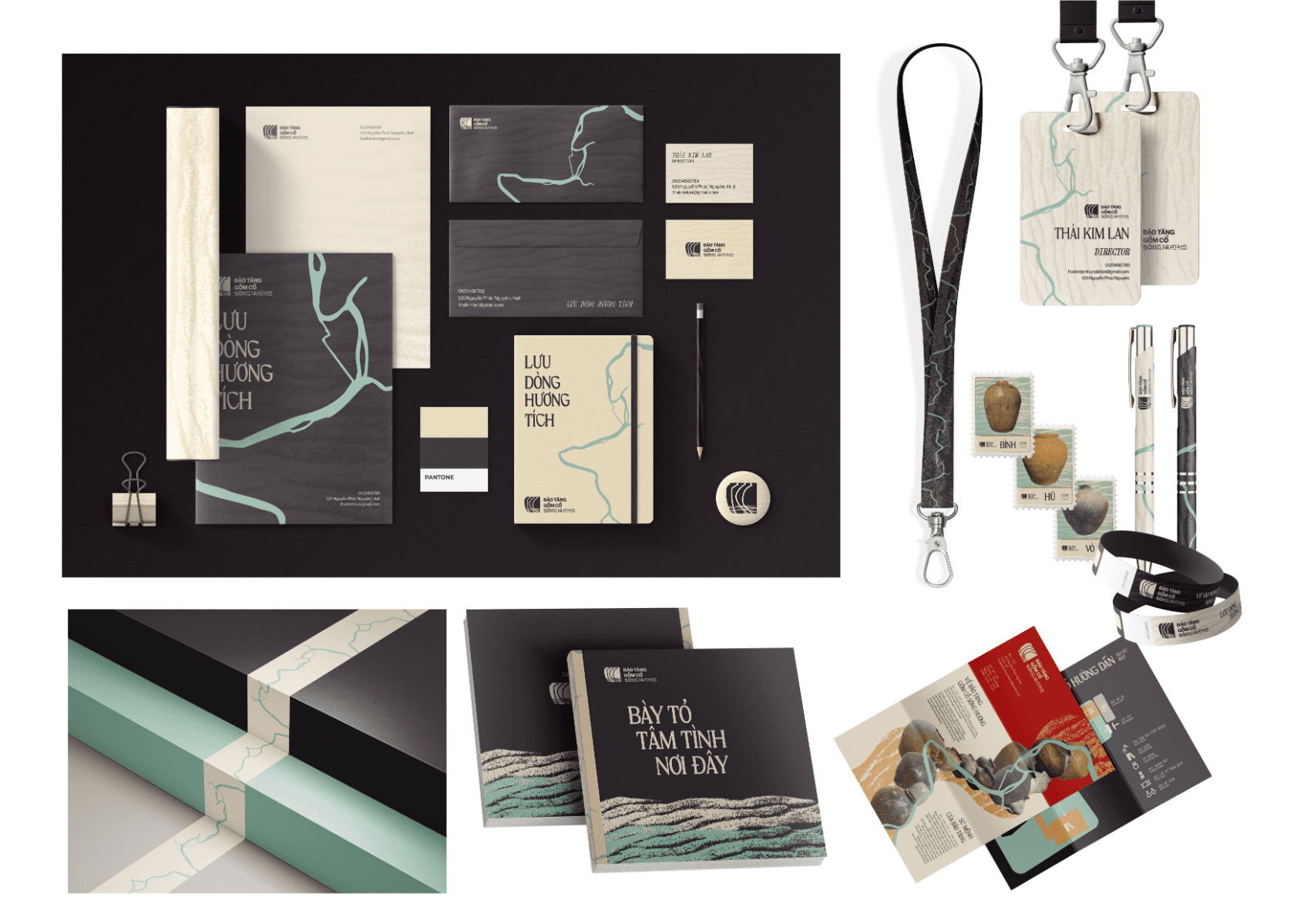 Visual identity for antique pottery museum branding, portfolio item 6