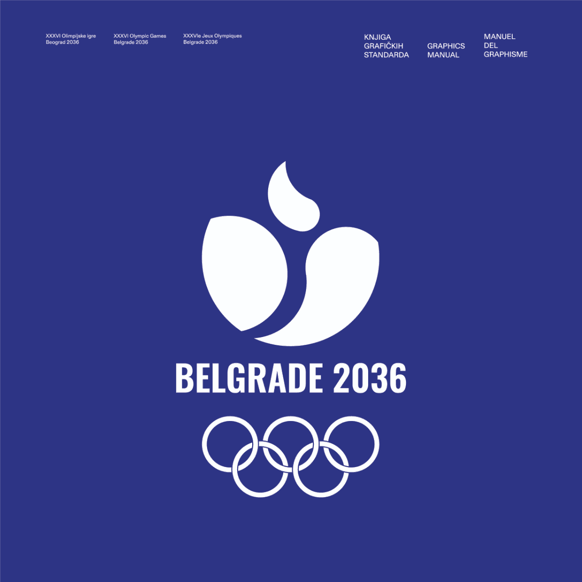 Visual Identity Design for the Belgrade 2036 Summer Olympic Games, portfolio item 1