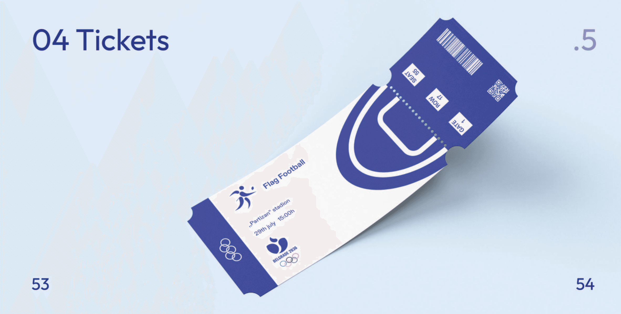 Visual Identity Design for the Belgrade 2036 Summer Olympic Games, portfolio item 29