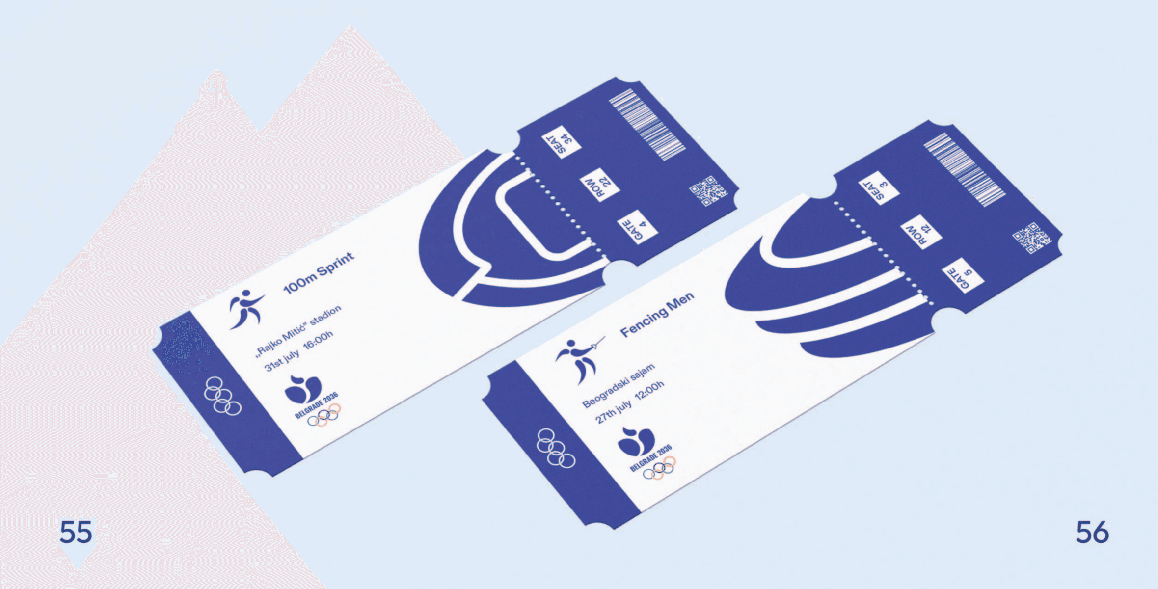 Visual Identity Design for the Belgrade 2036 Summer Olympic Games, portfolio item 30