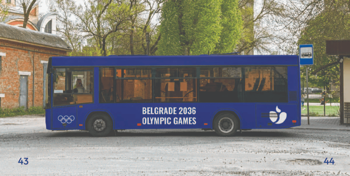 Visual Identity Design for the Belgrade 2036 Summer Olympic Games, portfolio item 24