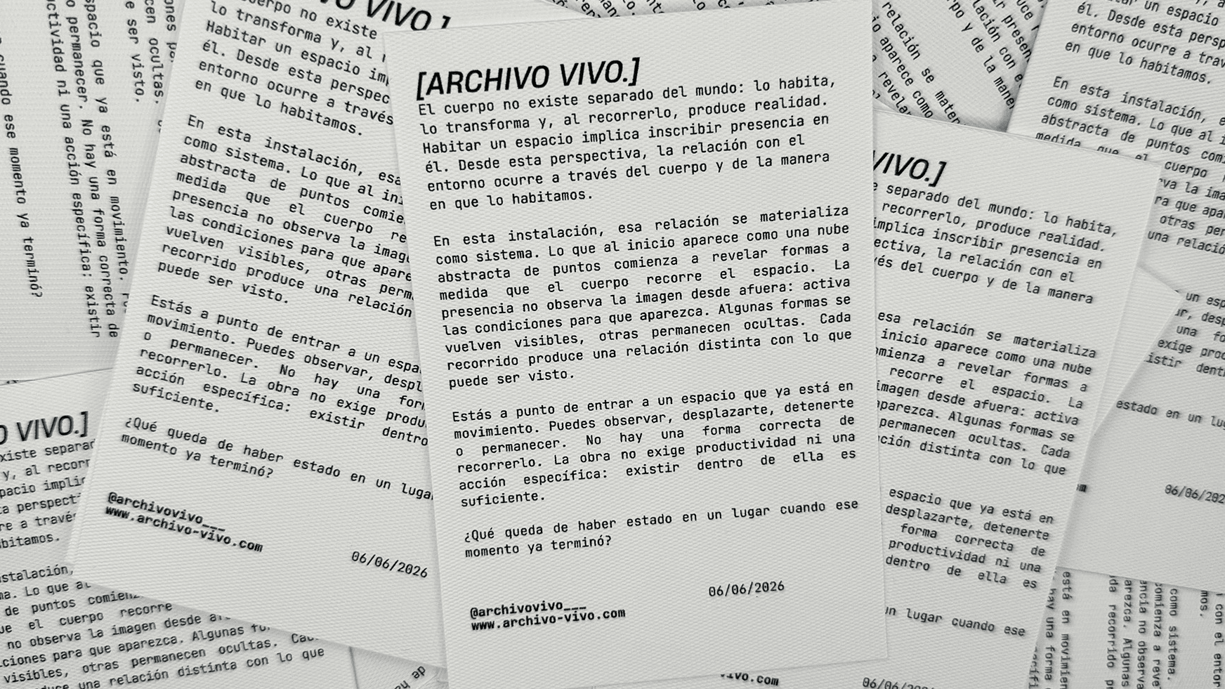 Archivo vivo, portfolio item 4