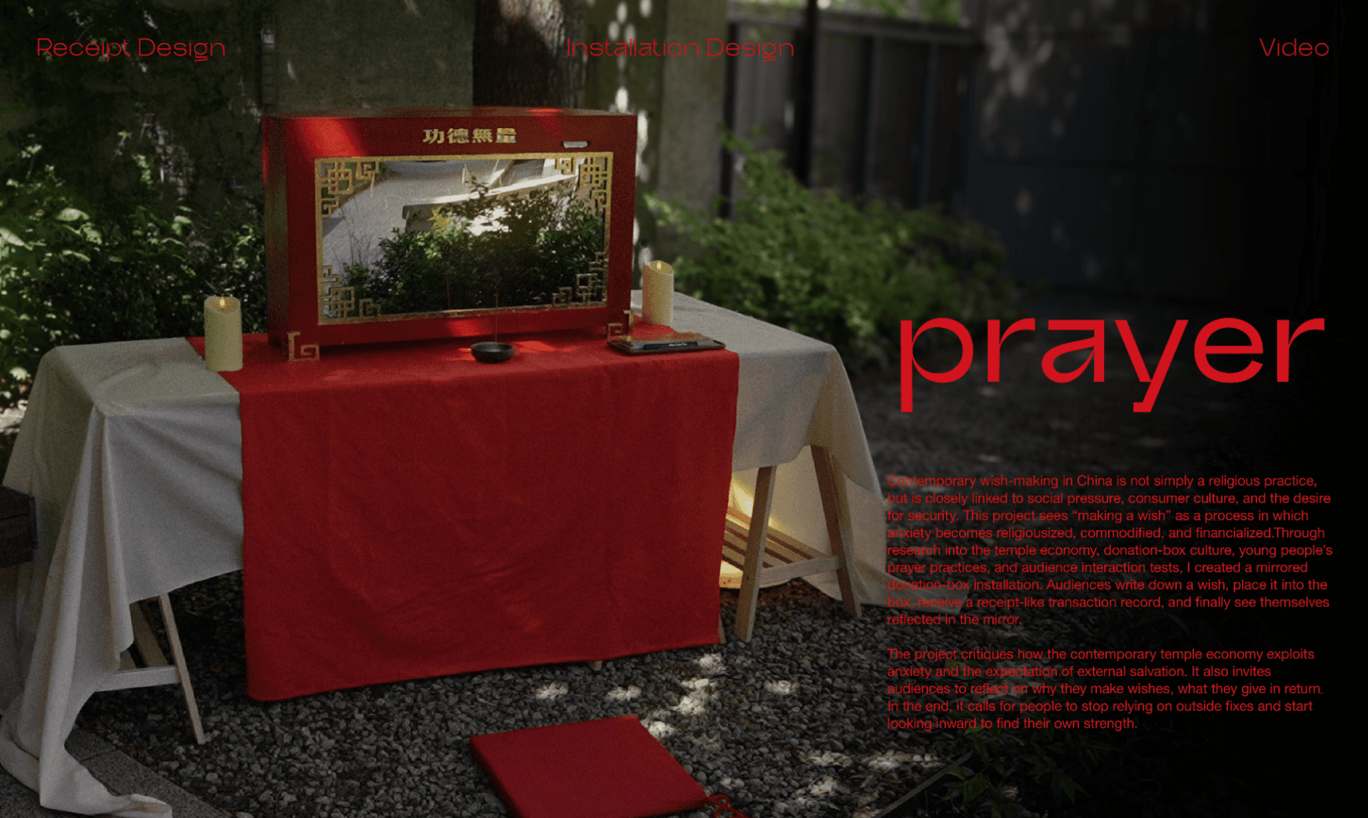 Prayer, portfolio item 2
