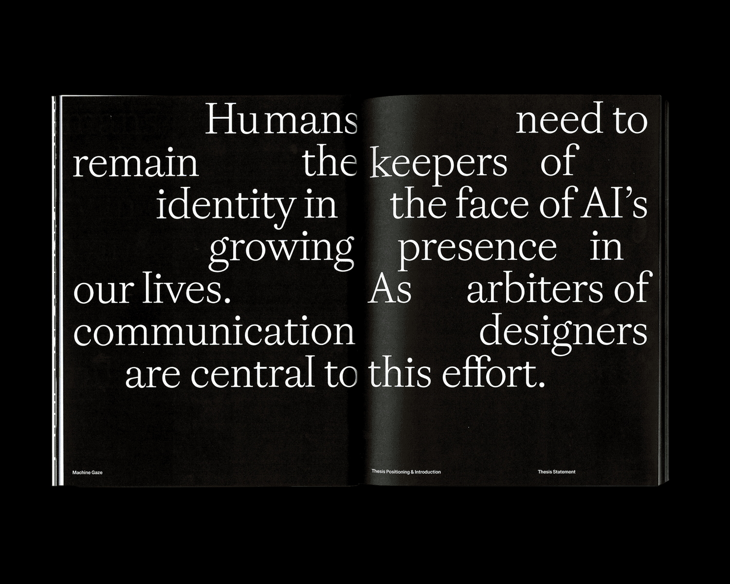 Machine Gaze: human identity flattened by the machine, portfolio item 1
