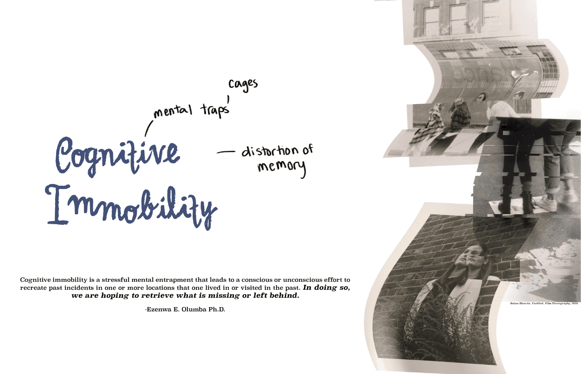 A mind trapped in yesterday, portfolio item 1