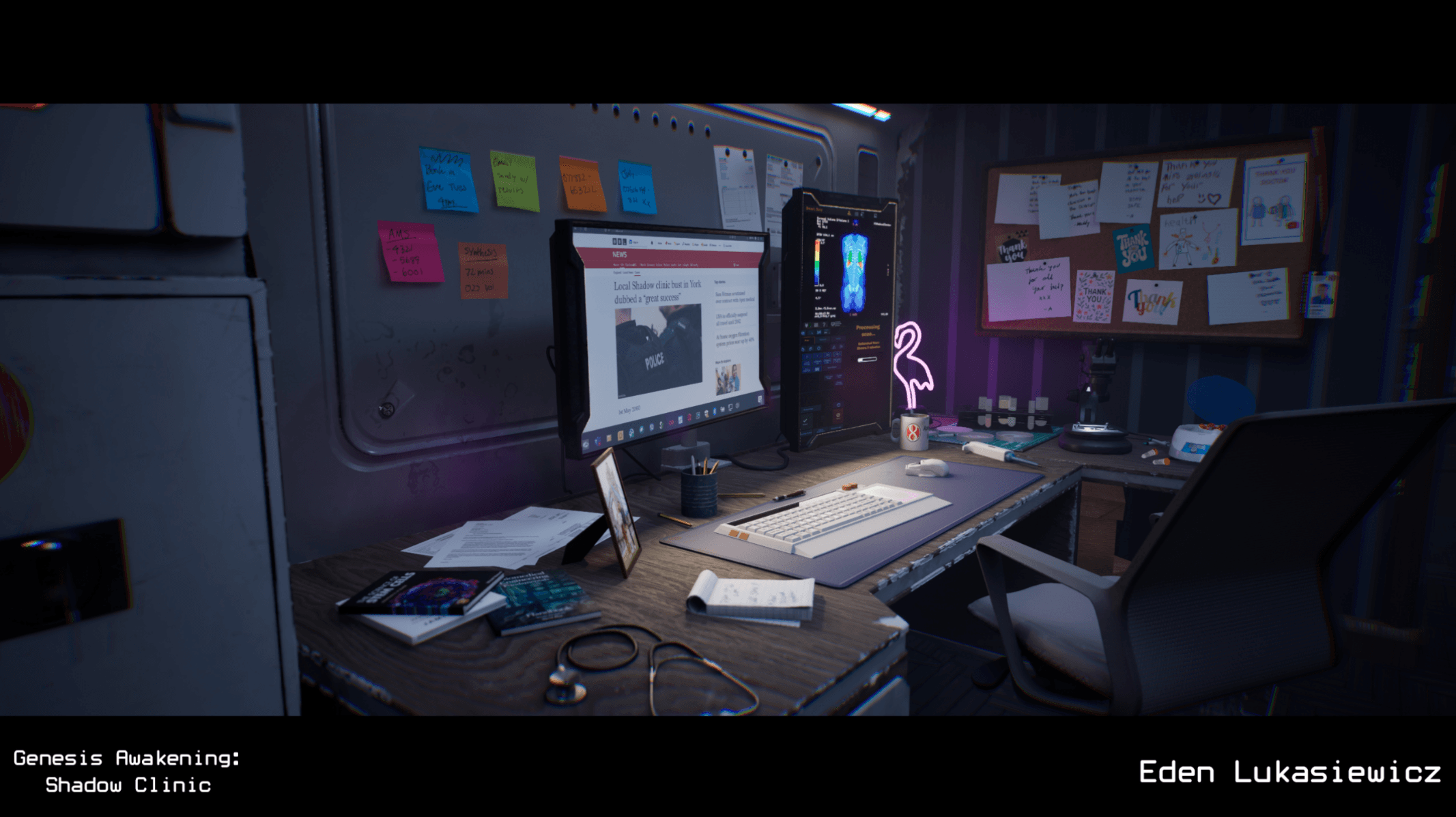 Genesis Awakening: Shadow Clinic, portfolio item 4