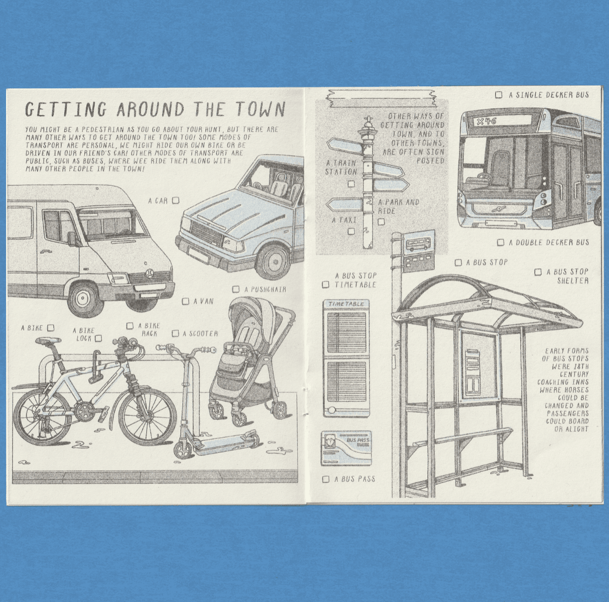 Scavenger hunt zine series, portfolio item 7