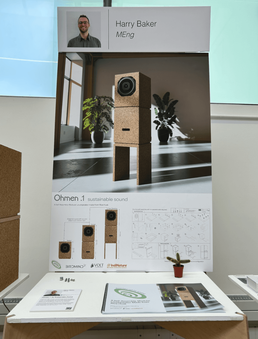Ohmen 1: A self-assembly modular loudspeaker made from Rice husk, portfolio item 4