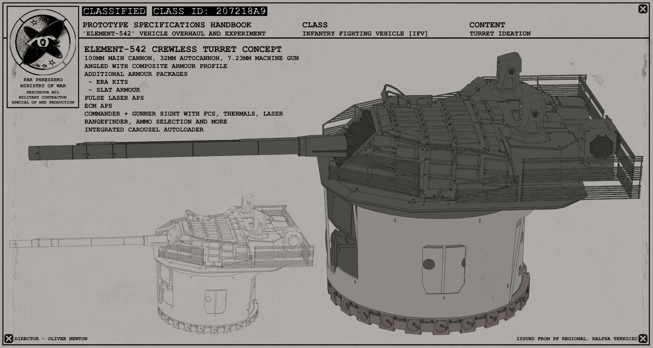 Incursion: prototype infantry fighting vehicle, portfolio item 3