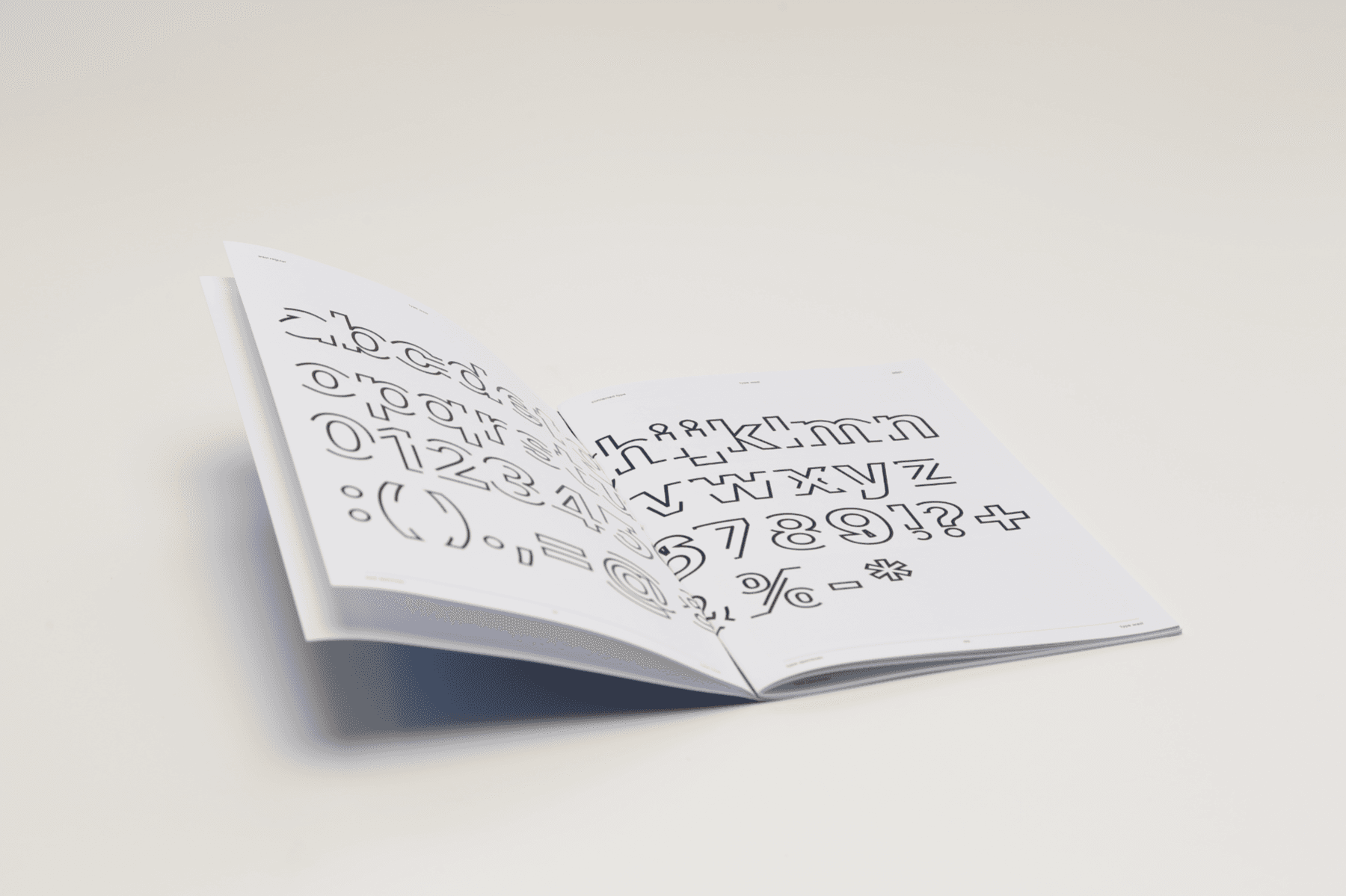 Experimental Type Design on Migration, portfolio item 3
