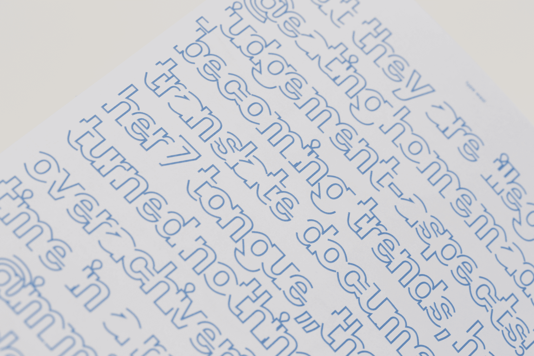 Experimental Type Design on Migration, portfolio item 5