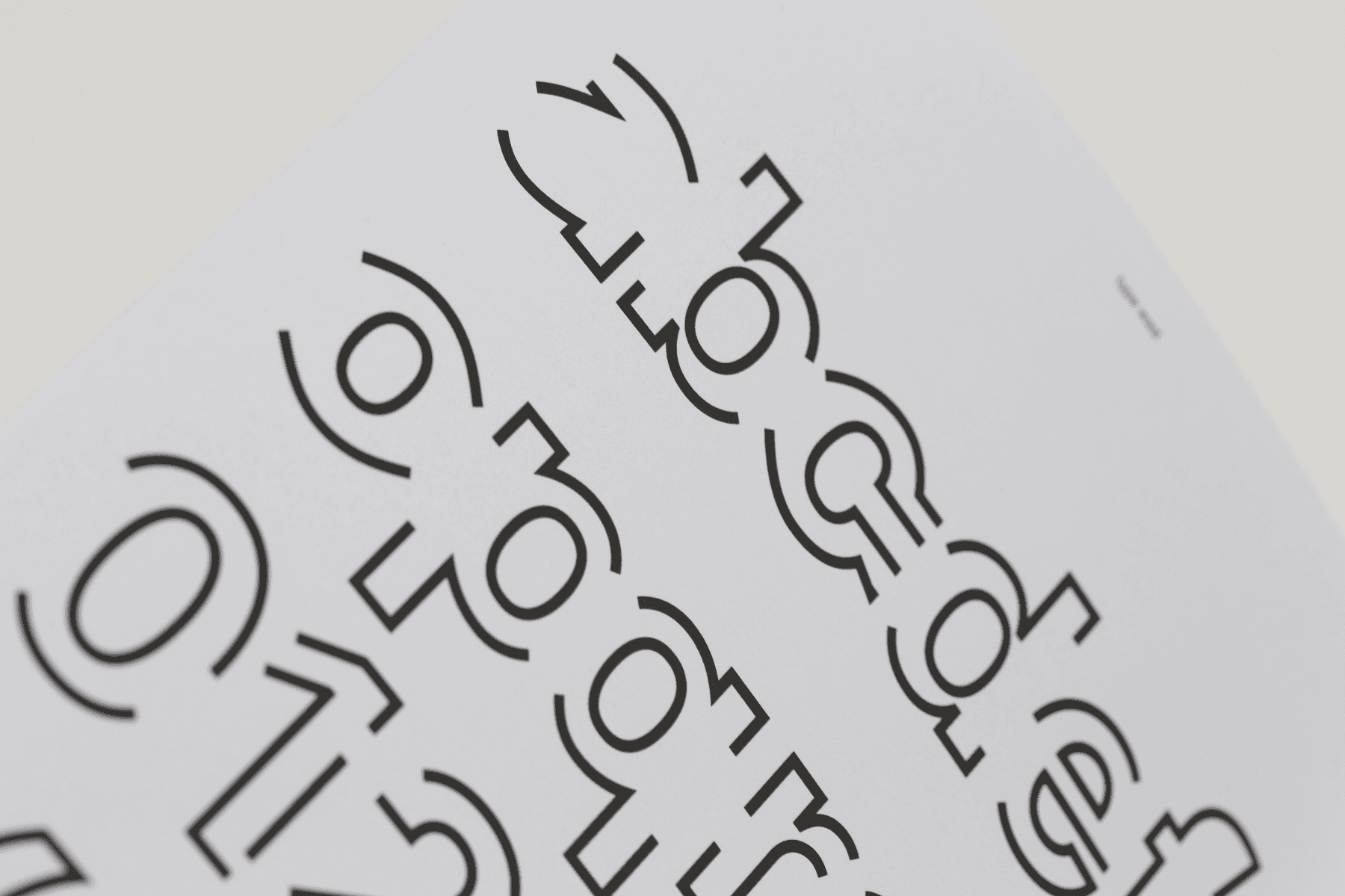 Experimental Type Design on Migration, portfolio item 7
