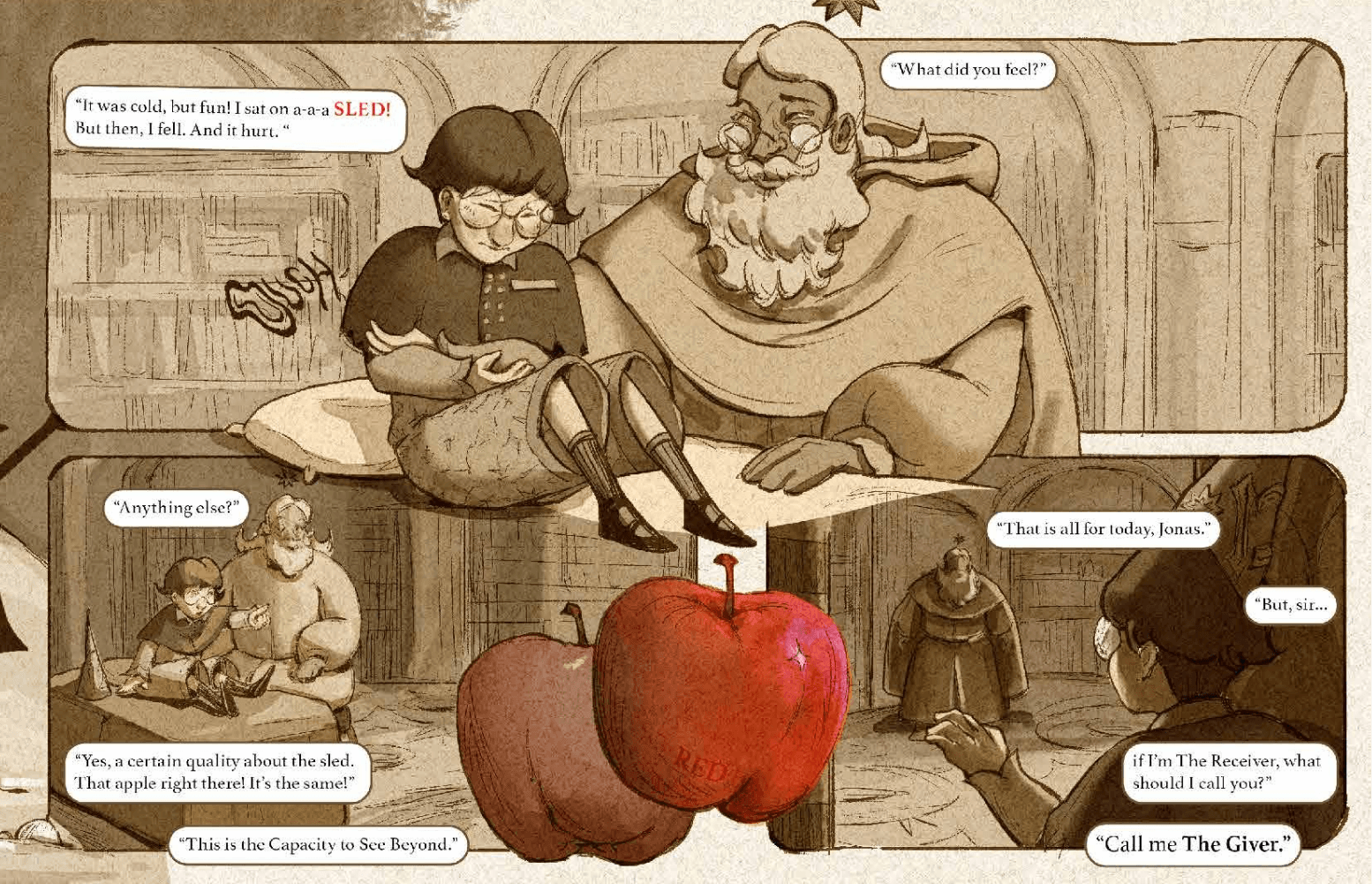 The Giver: a graphic novel, portfolio item 4