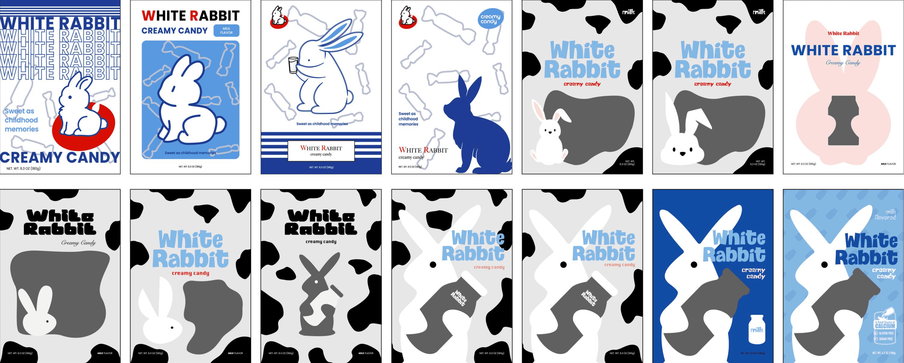 White rabbit candy package design, portfolio item 3