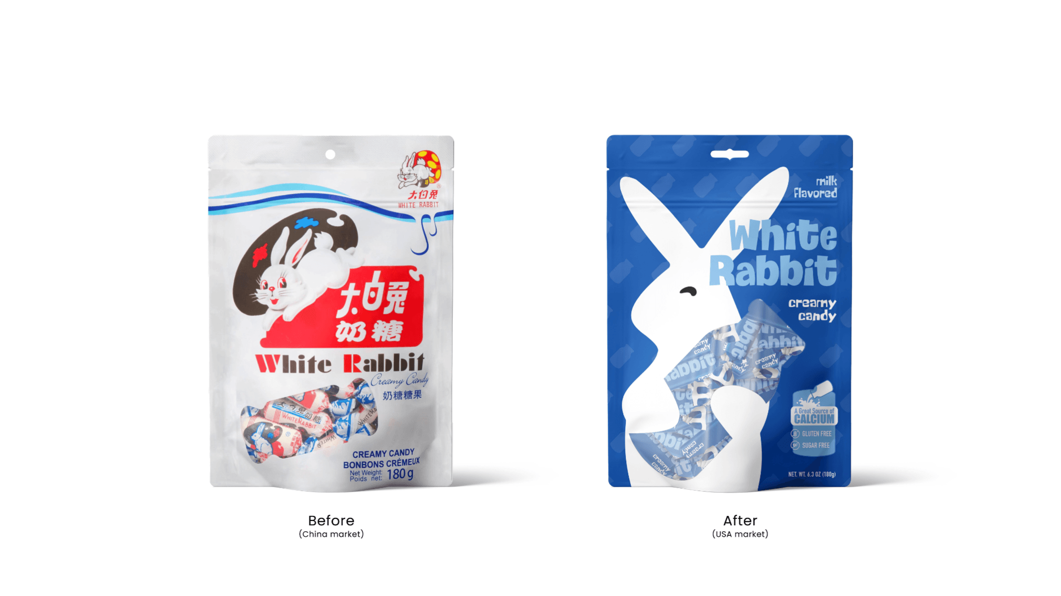 White rabbit candy package design, portfolio item 4
