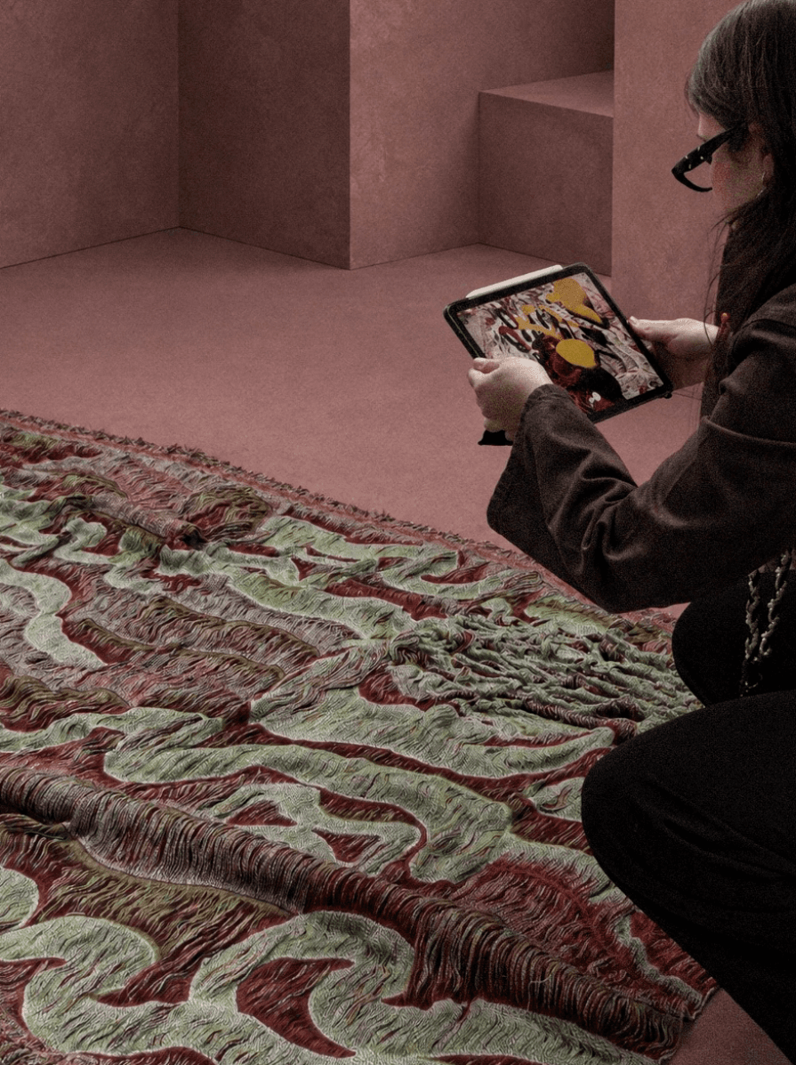 Hybrid surfaces, textile as a portal, portfolio item 12
