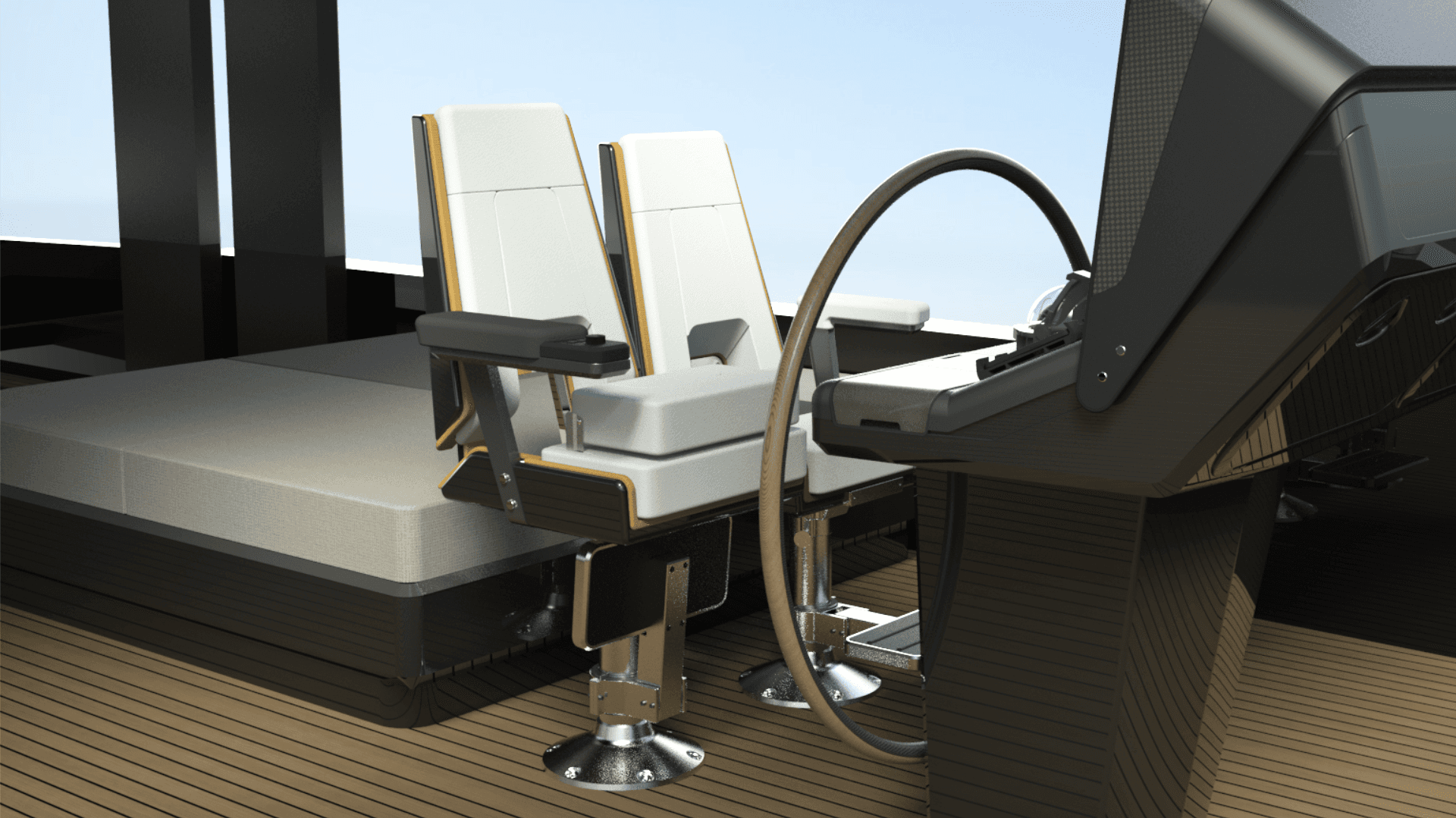 Helm Station for sailing catamarans, portfolio item 6