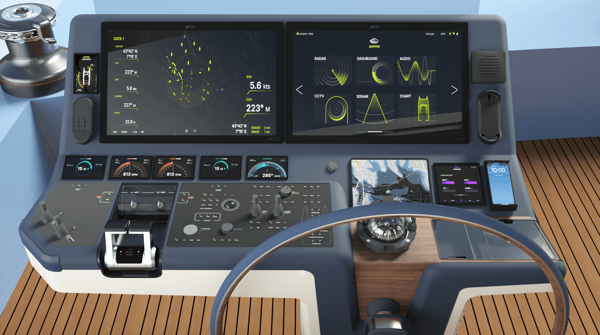 Helm Station for sailing catamarans, portfolio item 1