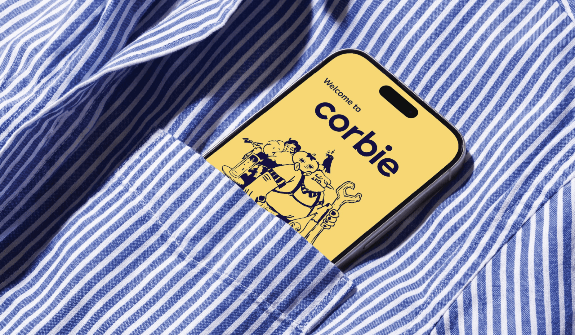 Corbie - waste free campaign app, portfolio item 1