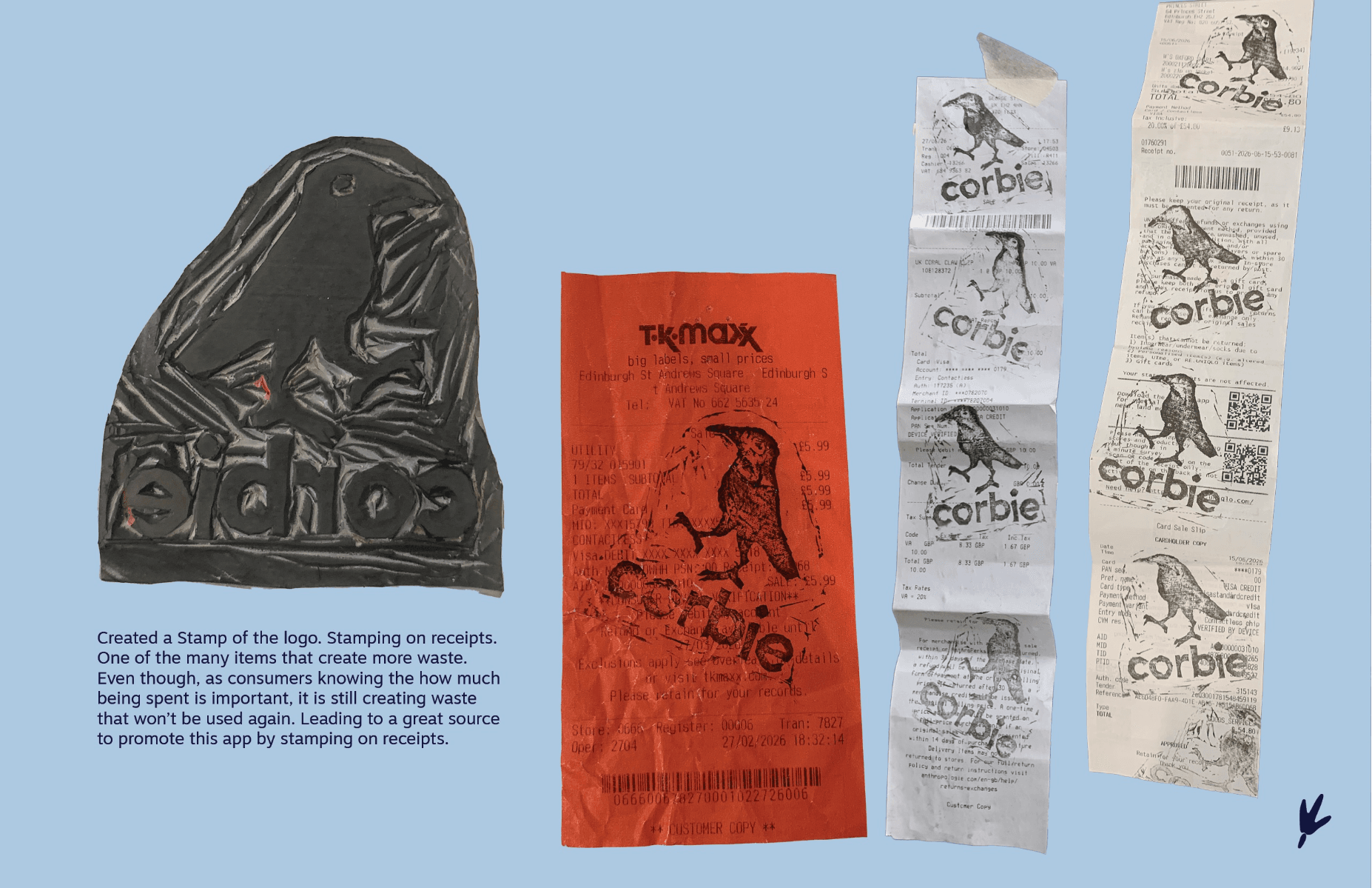 Corbie - waste free campaign app, portfolio item 2