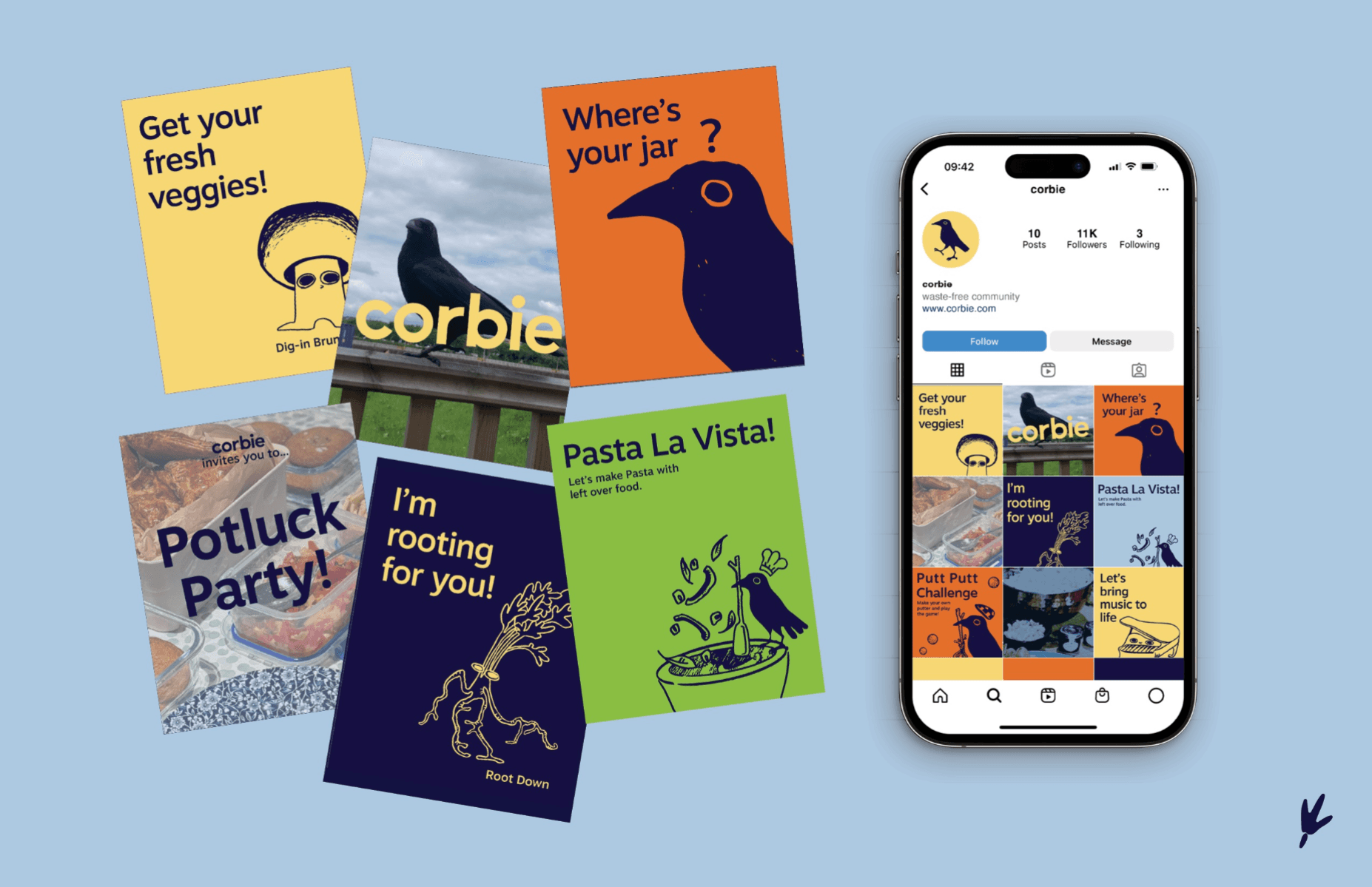 Corbie - waste free campaign app, portfolio item 5