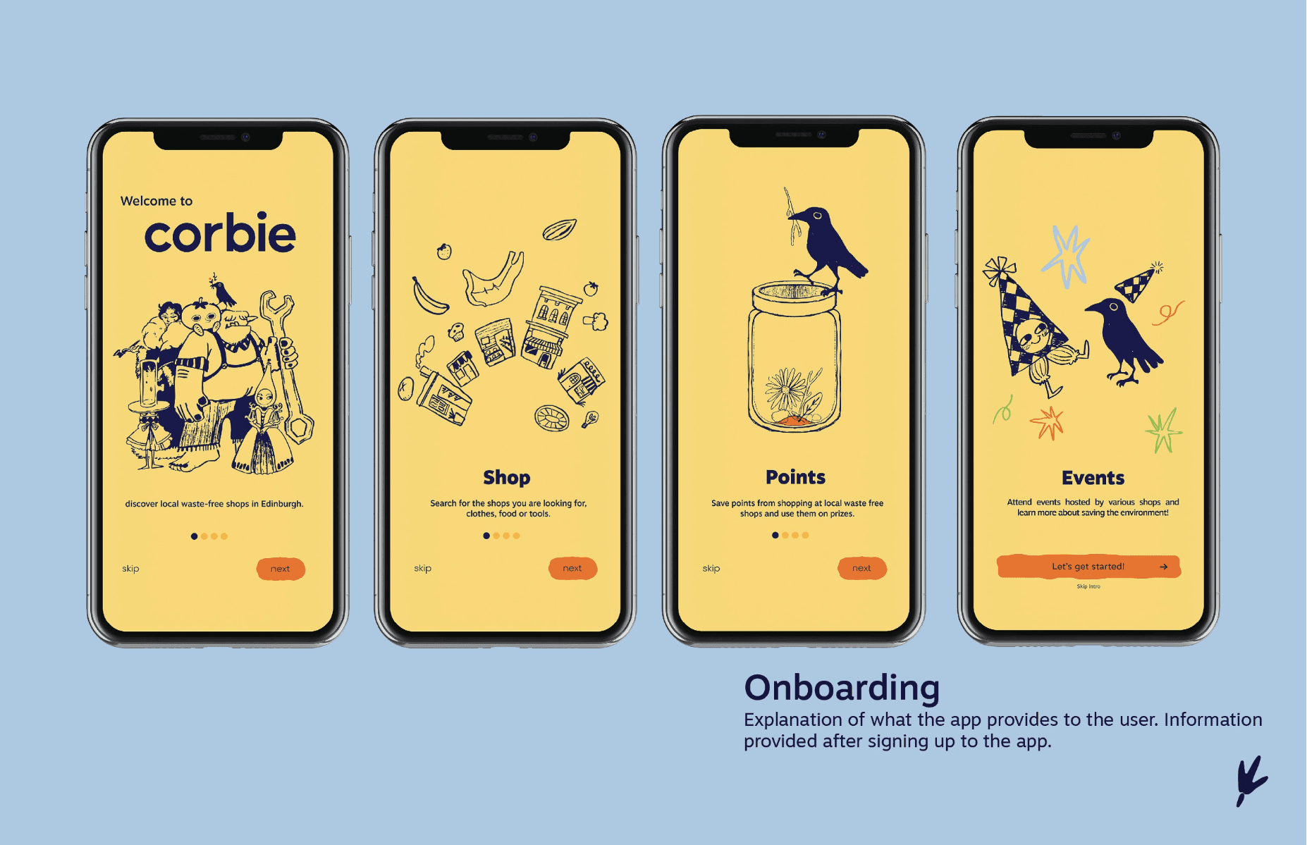 Corbie - waste free campaign app, portfolio item 7
