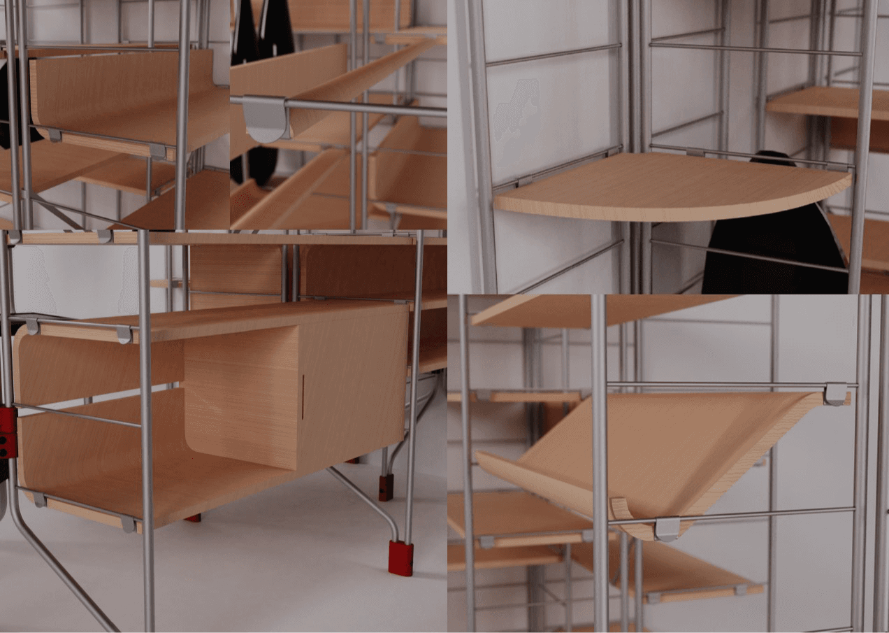Panna Room Divider Shelving System – The Panni Shelf, Reimagined, portfolio item 9