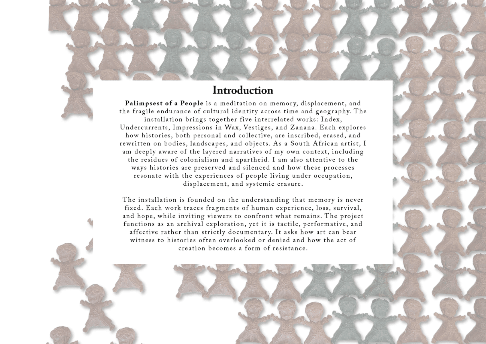 Palimpsest of a people, portfolio item 28
