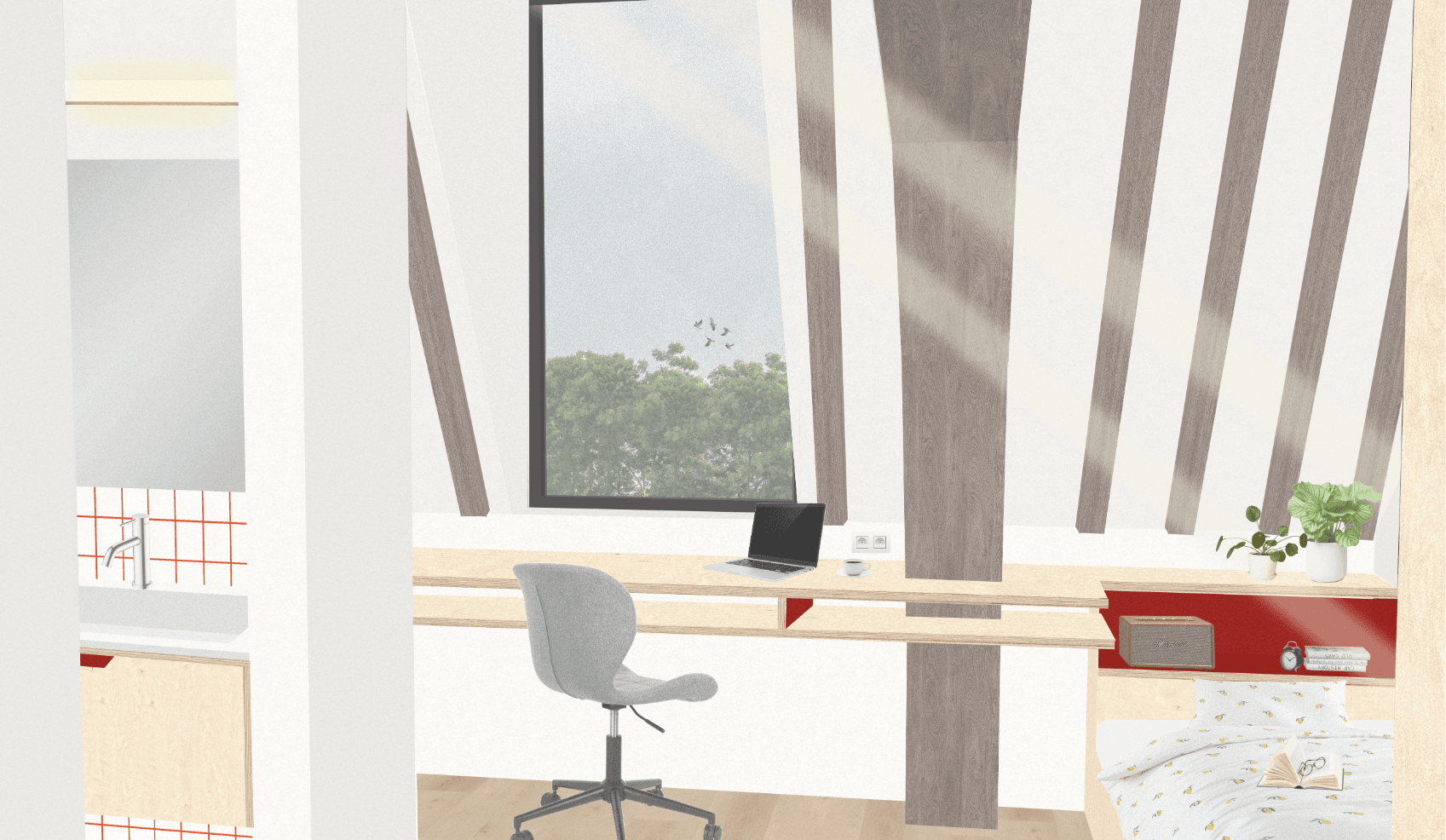 Tower & trajectory: a student residence Brussels, portfolio item 16
