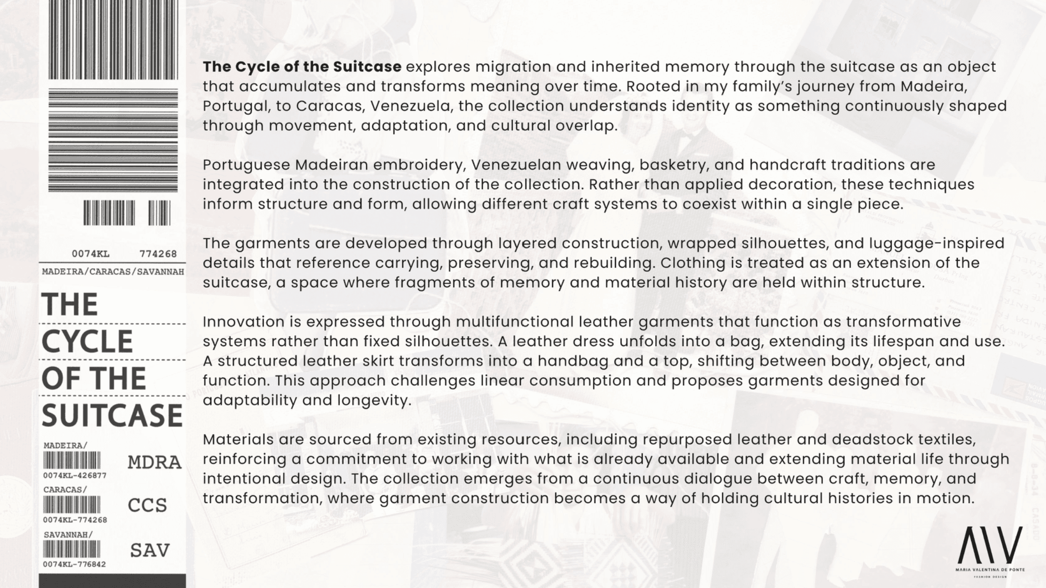 The Cycle of the Suitcase, portfolio item 2