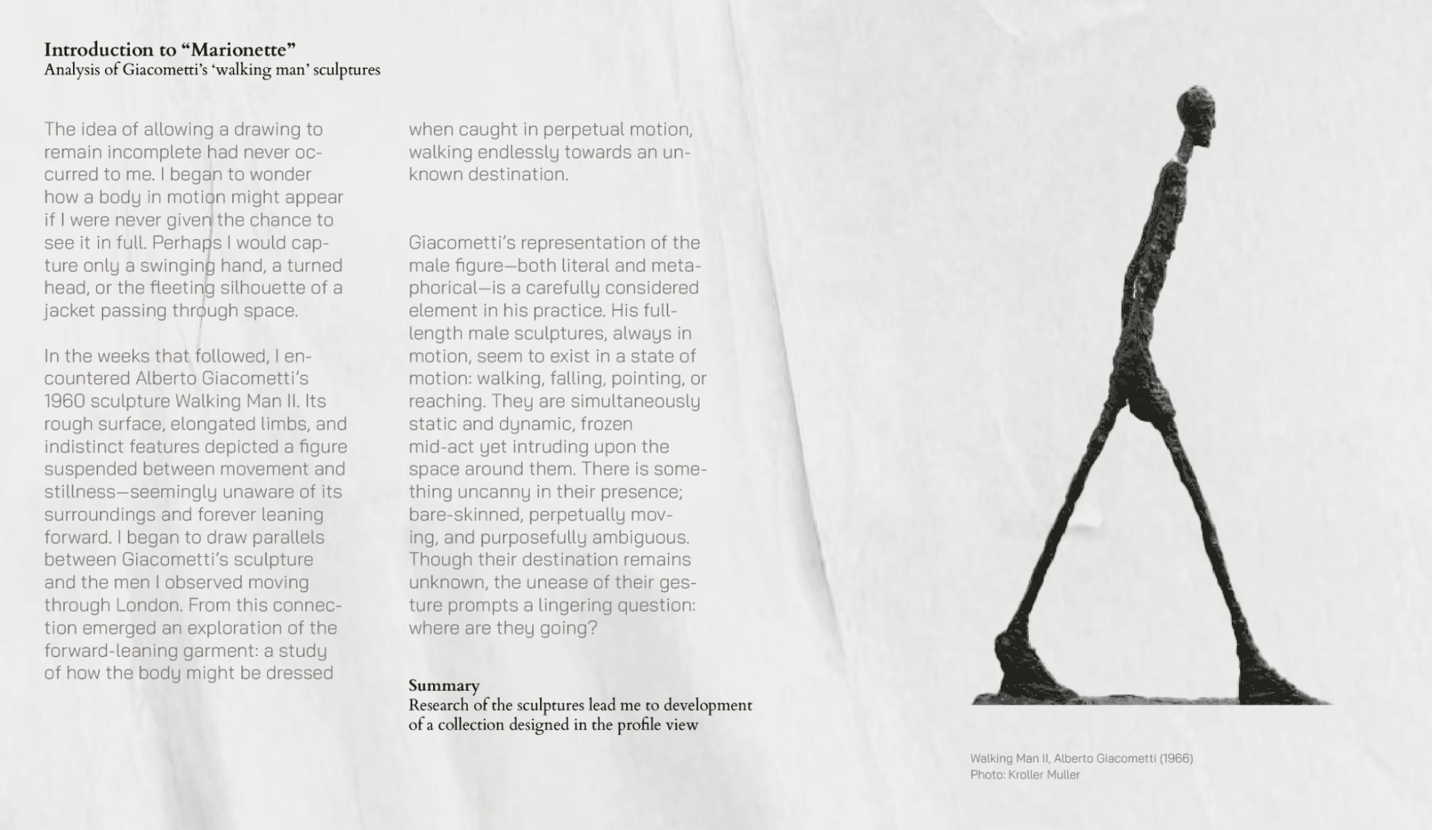 THE MARIONETTE, portfolio item 2