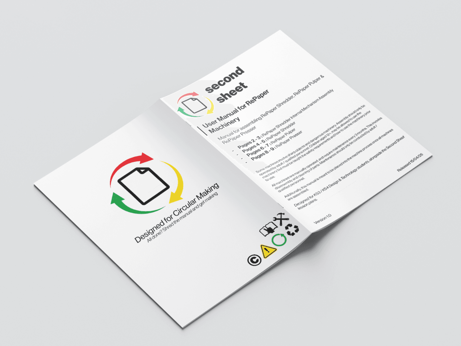 Second Sheet: a closed loop paper system for schools, portfolio item 8